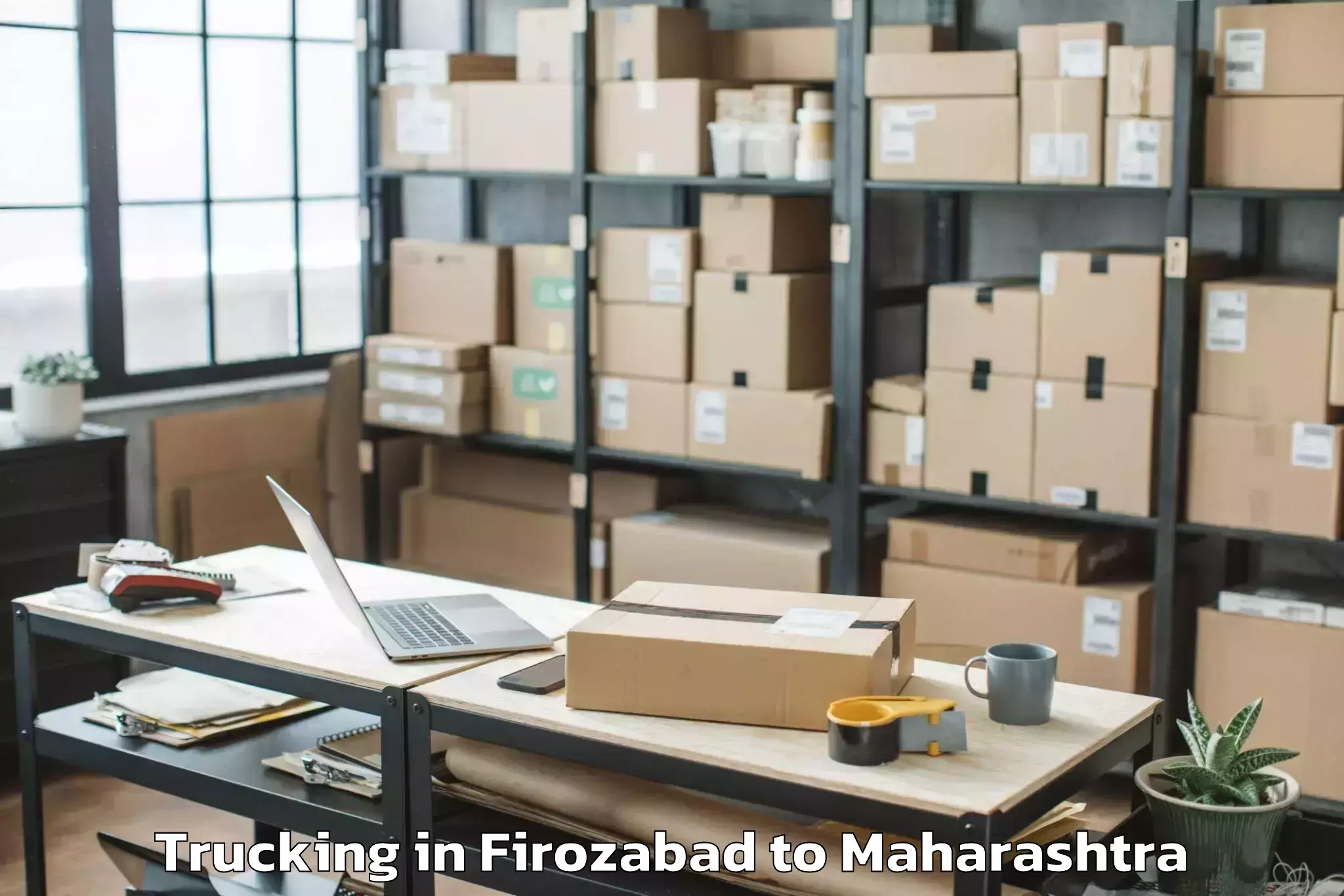 Book Firozabad to Kudal Trucking